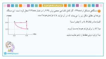 پاسخ تمرین ۱۲ فصل پنج فیزیک دهم ریاضی