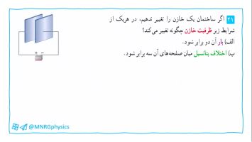 پاسخ تمرین ۲۱ فصل یک فیزیک یازدهم تجربی